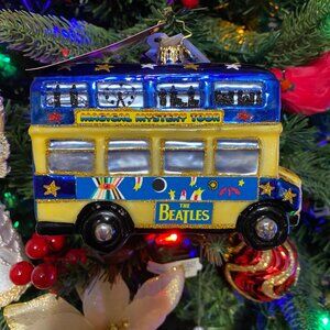 Christopher Radko The Beatles Psychedelic Magical Mytery Bus tree ORNAMENT NEW